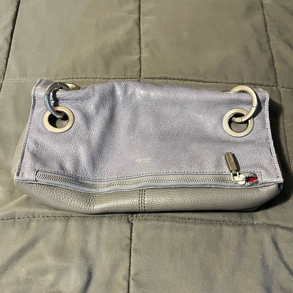 EUC Hammit VIP Meduim Montana reversible crossbody in Stingray Blue/Steel Grey - Picture 15 of 17